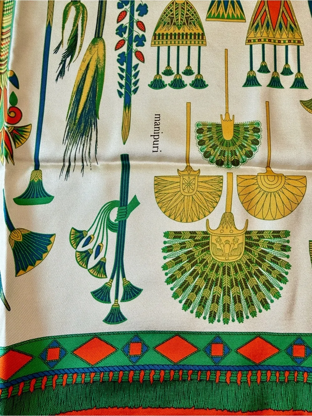 NWOT Manipuri 100 Percent Silk Square Scarf